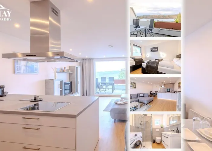 Lejlighed Premium Zuhause - Seeblick, Balkon, Pool & Seepromonade *